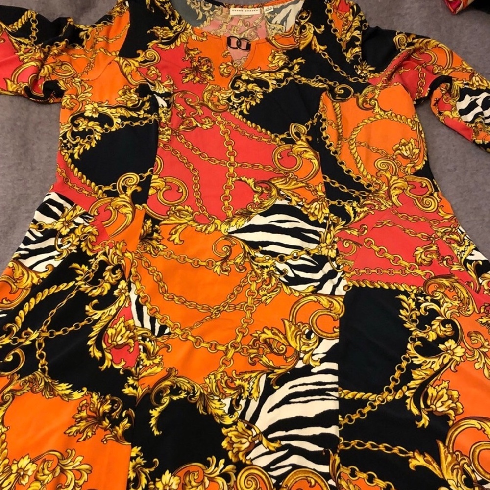 1X DRESS NWOT Chain&zebra S.Graver  never worn🦃